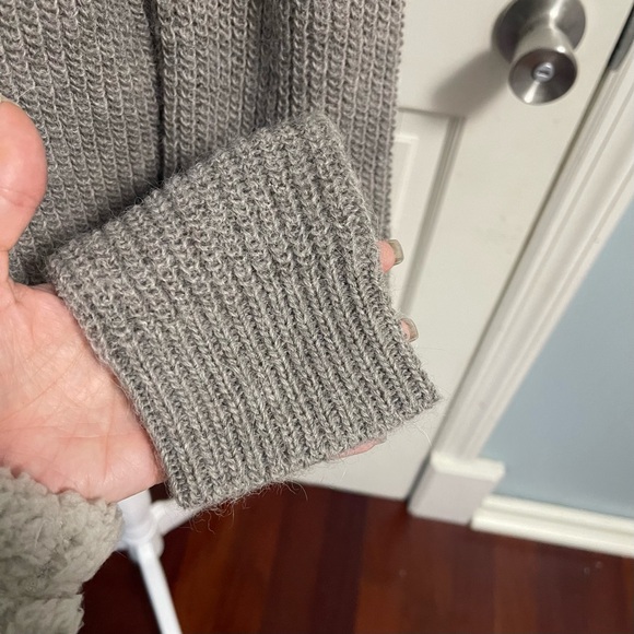 Garnet Hill Alpaca and Wool Blend Embellished Sweater Size Medium Tunic Brown - Picture 7 of 11